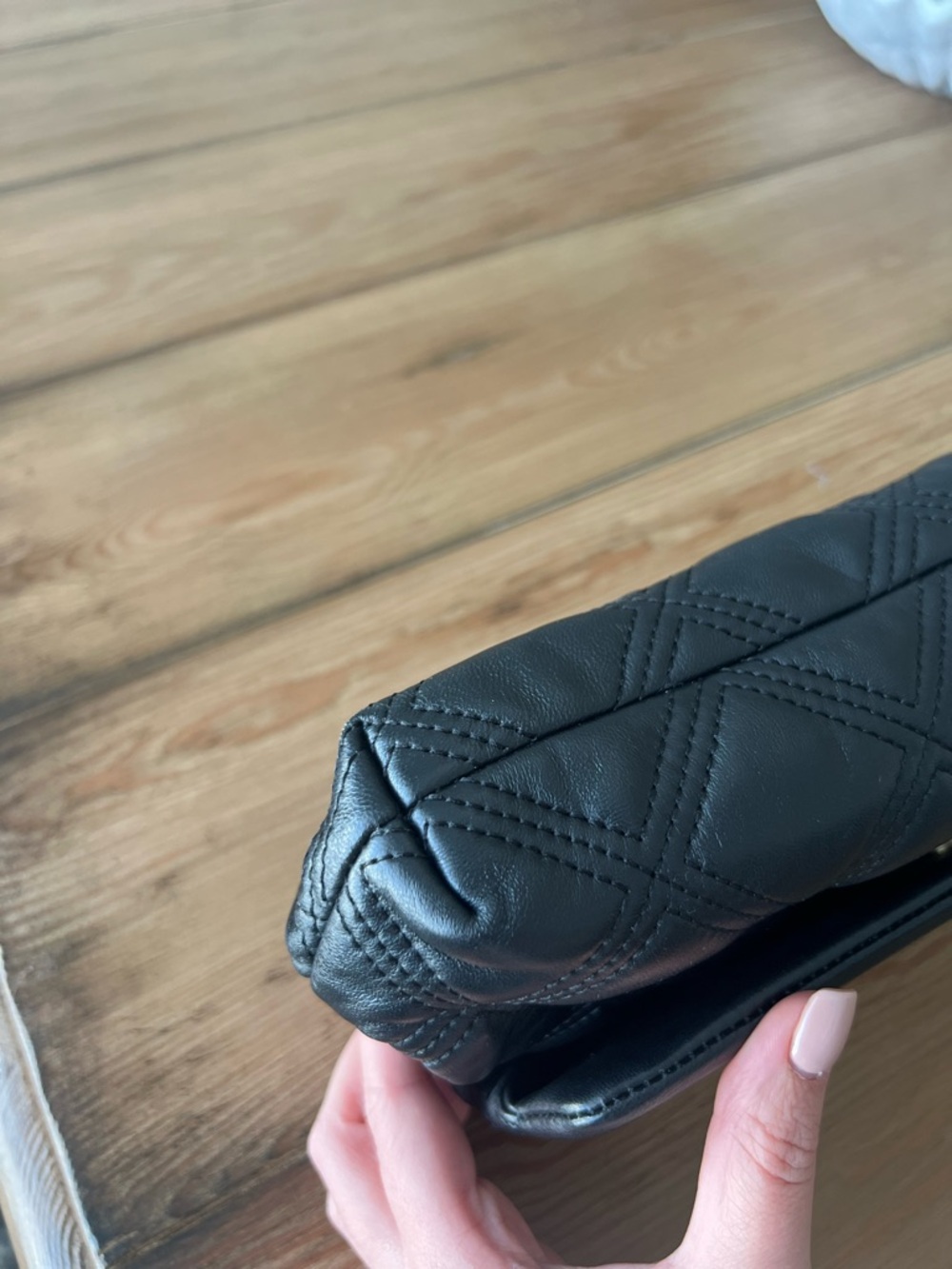 Tory Burch Quilted Leather Clutch - Black - Picture 8 of 10